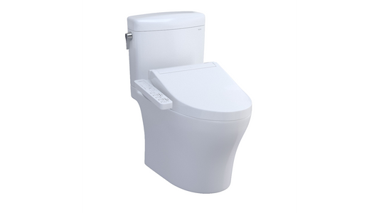 Toto Aquia  IV Cube - Washlet + C2 Two-piece Toilet - 1.28 GPF & 0.9 GPF