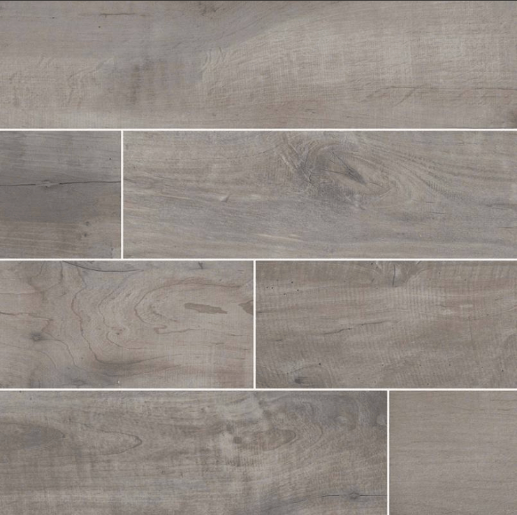 MSI Country River Stone Wood Look Porcelain Tile Matte 6" x 36"