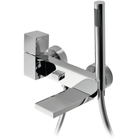 PierDeco Design Single Lever Wall Mounted Bath Faucet With Handshower Deviator