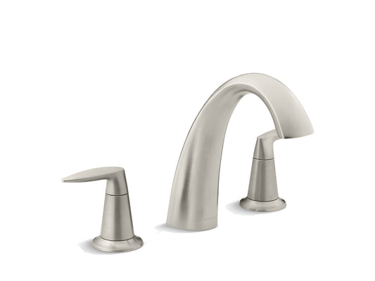 Kohler Alteo Garniture de robinet de bain uniquement, valve non incluse, nickel brossé vibrant