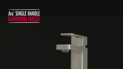 Delta MODERN Single Handle Project-Pack Bathroom Faucet- Stainless Steel (With Pop-up Drain)