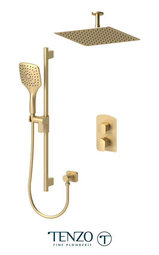 Tenzo - Delano T-box Valve Thermostatic Shower Kit With 2 Functions DET32-21132