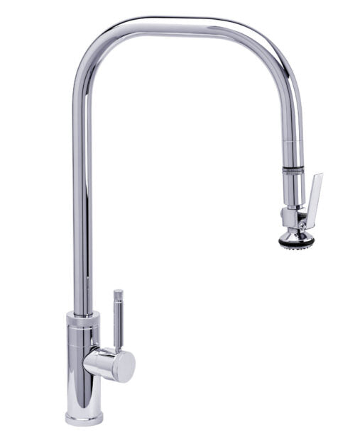 Waterstone Fulton Industrial Extended Reach PLP Faucet – Lever Sprayer 10250