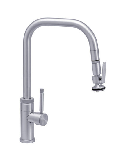 Waterstone Fulton Industrial PLP Pulldown Faucet – Angled Spout – Lever Sprayer 10270