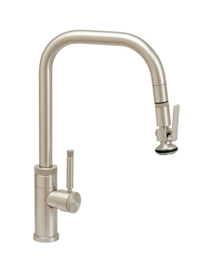 Waterstone Fulton Industrial PLP Pulldown Faucet – Angled Spout – Lever Sprayer 10270