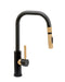 Waterstone Fulton Modern Prep Size PLP Pulldown Faucet – Toggle Sprayer – Angle Spout 10340