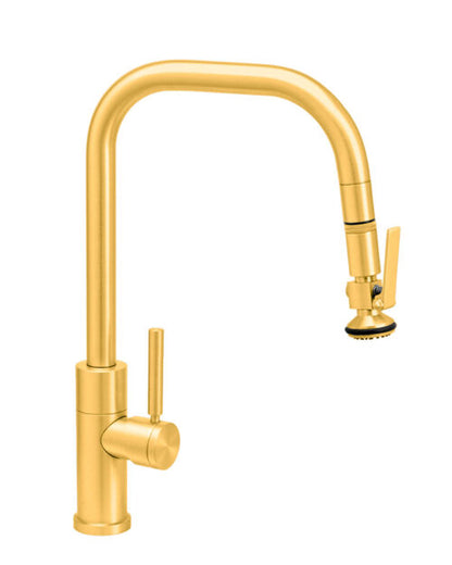 Waterstone Fulton Modern PLP Pulldown Faucet – Lever Sprayer – Angled Spout 10370