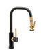 Waterstone Fulton Modern Prep Size PLP Pulldown Faucet – Lever Sprayer – Angle Spout 10390