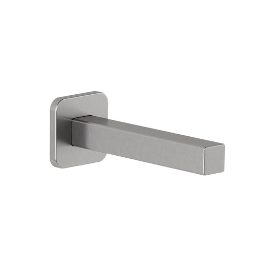 Kalia ½" Cooper "Slip Fit" Inlet or Male Water ½ NPT with 76mm (3'') Adjustment Square Tub Spout- Pure Nickel PVD