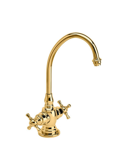 Waterstone Hampton Hot and Cold Filtration Faucet – Cross Handles 1250HC