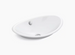 Kohler Iron Plains Oval Wading Pool Vessel Bathroom Sink With White Painted Underside