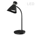 Dainolite 6W LED Desk Lamp, Black Finish - Renoz