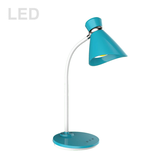 Dainolite 6W LED Desk Lamp Blue Finish - Renoz