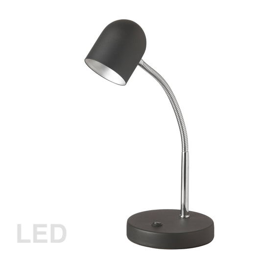 Dainolite 5 Watt LED Table Lamp, Satin Black Finish - Renoz
