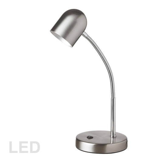 Dainolite 5 Watt LED Table Lamp, Satin Chrome Finish - Renoz