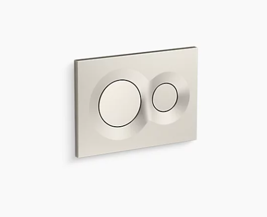 Kohler Lynk Flush Actuator Plate For 2" X 4" In-Wall Tank And Carrier System - Brushed Nickel