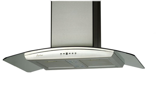 Cyclone Alito Collection SCB301 30" Wall Mount Range Hood Kitchen Exhaust Fan With Baffle Filter