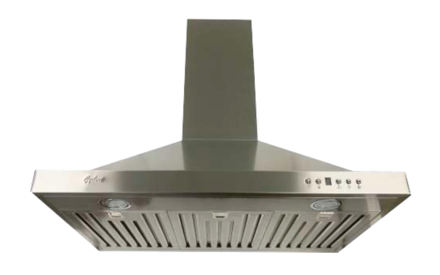 Cyclone Alito Collection SC319 36" Wall Mount Range Hood Kitchen Exhaust Fan With Mesh Filters