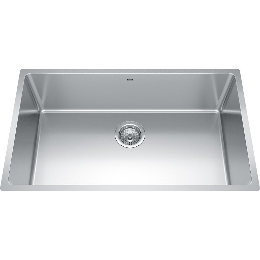 Kindred Brookmore 30.5" x 18.12" Undermount Single Bowl Stainless Steel Kitchen Sink