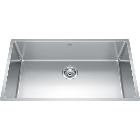 Kindred Brookmore 32.5" x 18.12" Undermount Single Bowl Stainless Steel Kitchen Sink