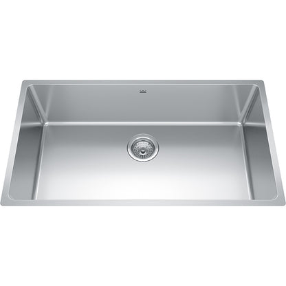 Kindred Brookmore 32.5" x 18.12" Undermount Single Bowl Stainless Steel Kitchen Sink