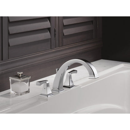 Delta Garniture de remplissage de baignoire romaine Dryden - Chrome