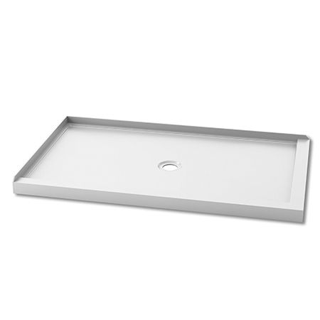 Base de douche rectangulaire en acrylique Kalia SPEC Koncept 60" x 36" drain centré