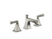 Kohler Memoirs Stately Widespread Bathroom Sink Faucet With Deco Lever Handles - Vibrant Brushed Nickel