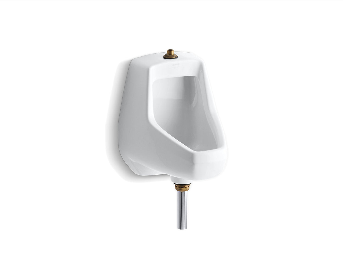 Kohler Darfield Washdown Wall-Mount 1/2 Gpf Urinal With Top Spud And Bottom Outlet For Exposed P-Trap