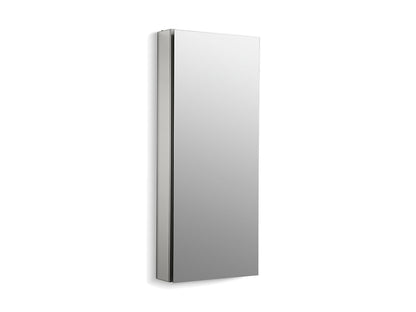 Kohler Catalan 15" W X 36-1/8" H Aluminum Single Door Medicine Cabinet With 107 Degree Hinge