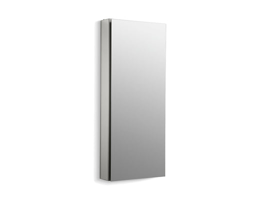 Kohler Armoire à pharmacie à porte simple en aluminium l 15 po x hauteur 36-1/8 po Catalan avec charnière à 107 degrés