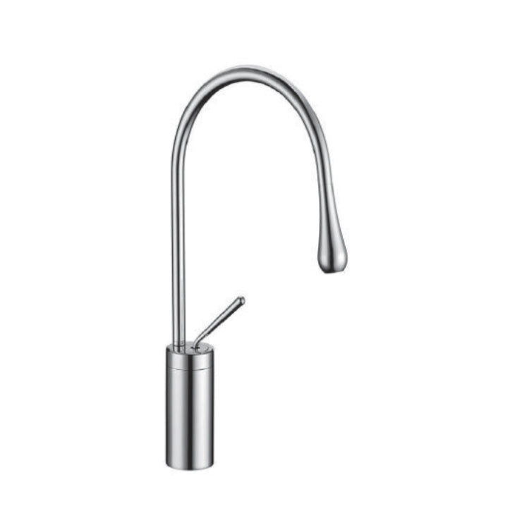 Streamline Cavalli Drop 19" Single Hole Vessel Lav With Waterdrop Spout 1.5gpm Bathroom Sink Faucet