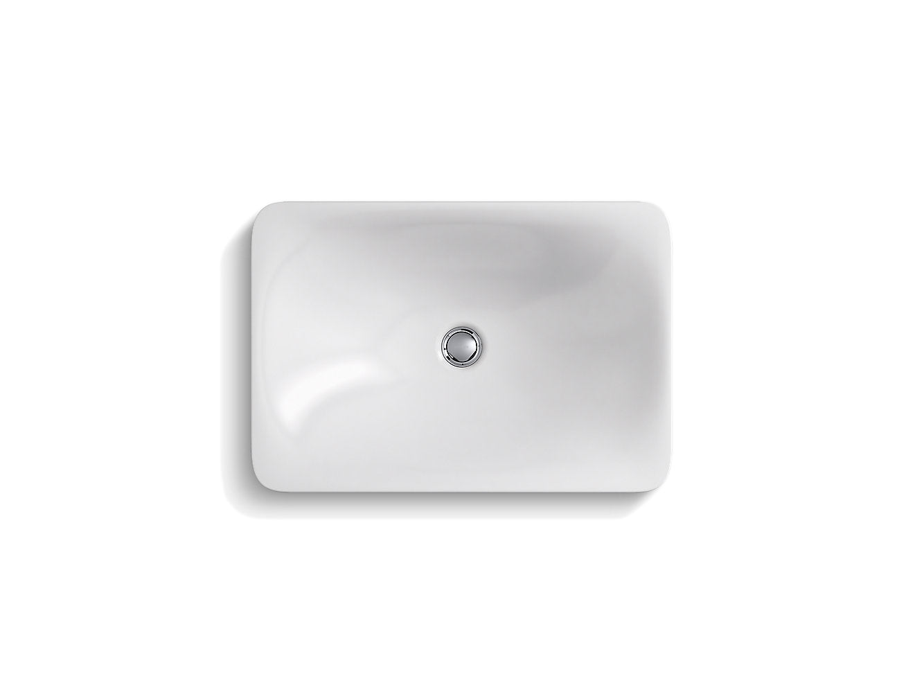 Lavabo de salle de bain rectangulaire à encastrer pour pataugeoire Kohler Carillon 21-1/8" X 14-9/16" - Blanc