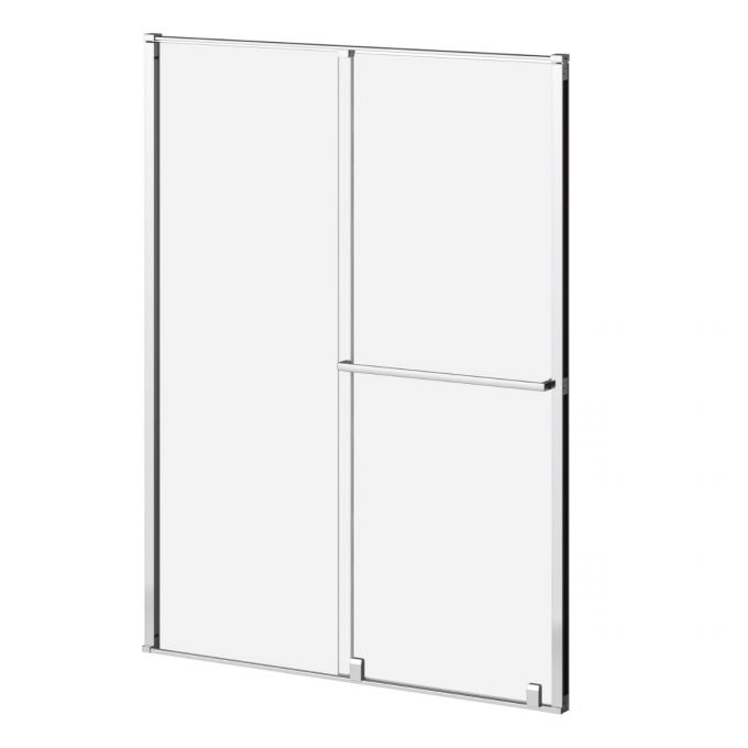 Kalia BALANCIA 60" x 79" Sliding Shower Door With Clear Glass- Bright Chrome