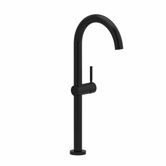Riobel Riu Transitional 15-3/4" Single Handle Tall Lavatory Bathroom Faucet - Black