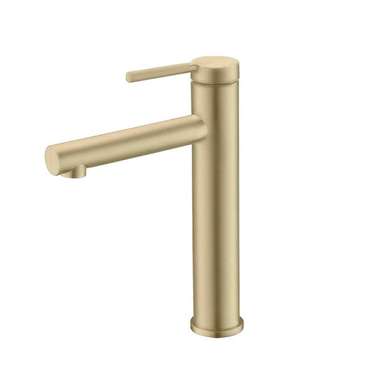 Stylish 11.63" Carol Bathroom Faucet Single Handle Brushed Gold Finish B-123G