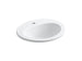 Kohler Pennington Drop-In Bathroom Sink With Single Faucet Hole - White