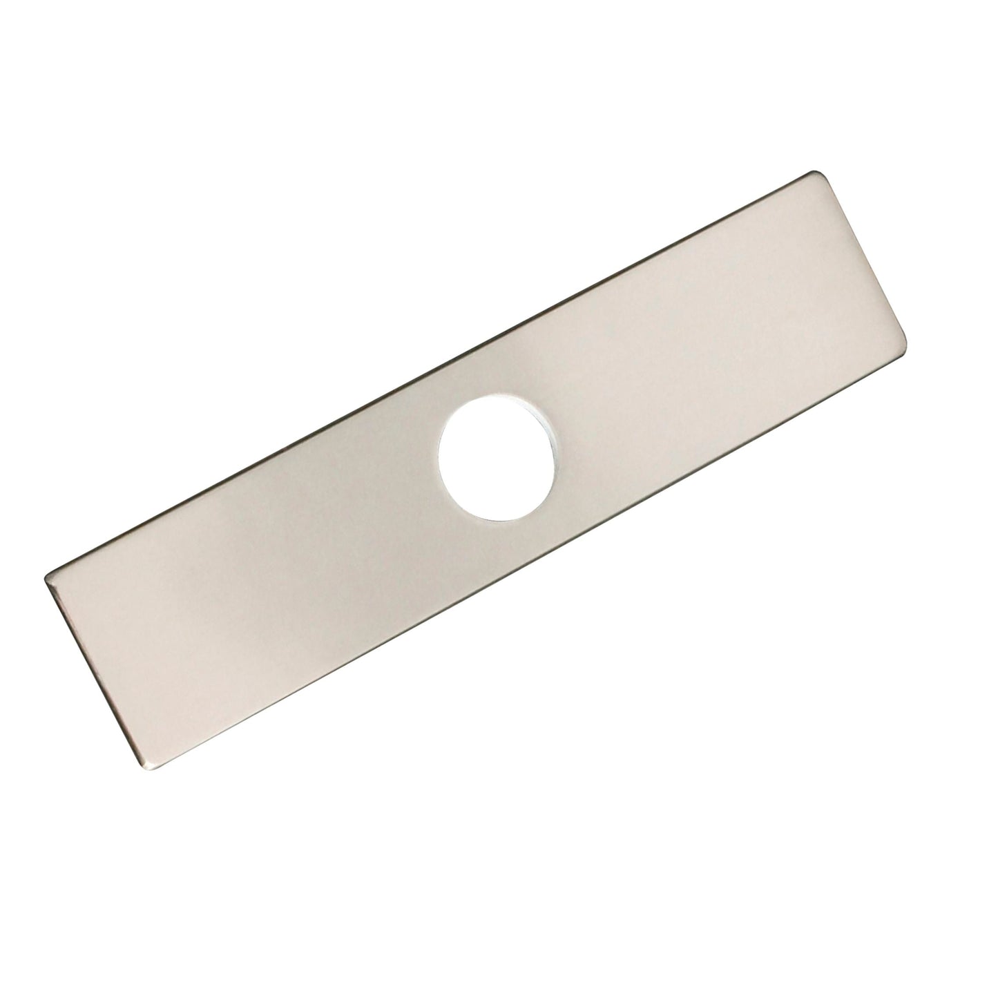 Stylish Kitchen Faucet Plate Hole Cover Deck Plate Escutcheon in Brushed Nickel Finish A-803B - Renoz