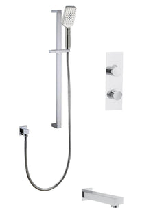 Streamline Cavalli CAVKIT11 Thermostatic Shower Kit with Square Hand Shower and Tub Filler (Shower Head Sold Separately)