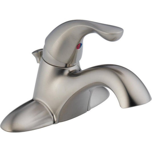 Delta CLASSIC Single Handle Centerset 3 Hole Bathroom Faucet- Stainless