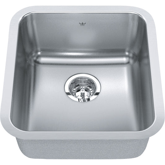 Kindred 16.75" x 18.75" Single Bowl Undermount Sink Stainless Steel