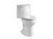 Kohler Adair Comfort Height Toilette monobloc allongée à hauteur de chaise de 1,28 Gpf avec levier de déclenchement à droite et siège à fermeture silencieuse - Blanc