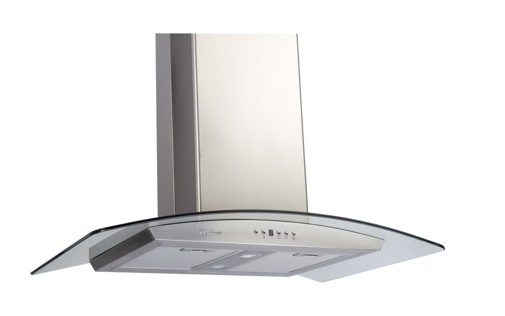 Cyclone Alito Collection SIB512 36" Island Range Hood Kitchen Exhaust Fan With Baffle Filter