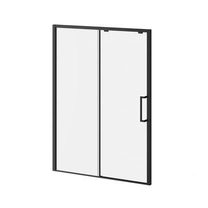 Kalia IKONIK 60" x 79" Sliding Shower Door With Clear Glass - Matte Black