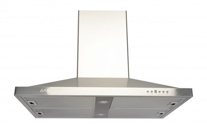 Cyclone Alito Collection SIB520 36" Island Range Hood Kitchen Exhaust Fan With Baffle Filter