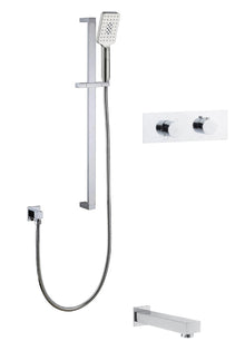 Streamline Cavalli CAVKIT12 Thermostatic Shower Kit with Square Hand Shower and Tub Filler (Shower Head Sold Separately)