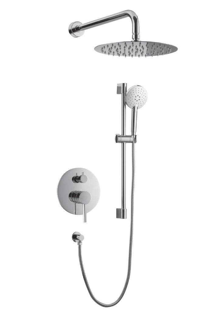 Streamline Cavalli CAPB1-RD Shower Kit With 10" Square Shower Head and Square Hand Shower