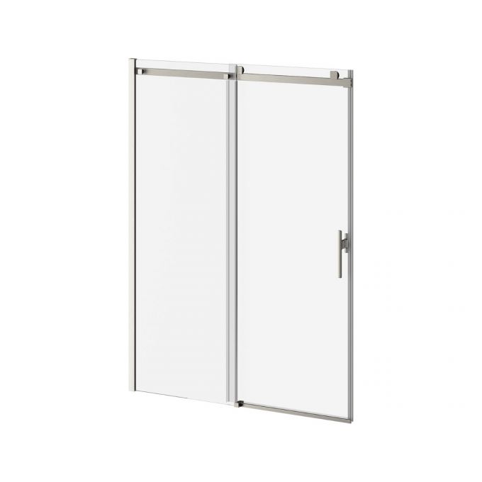 Kalia KONCEPT EVO 60" x 77" Sliding Shower Door With Clear Glass - Brushed Nickel