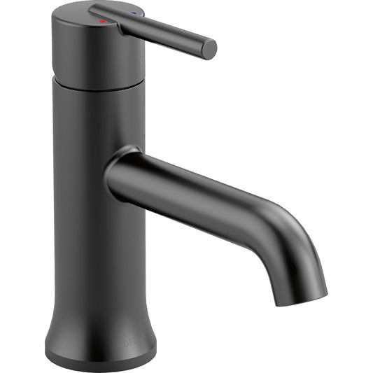 Delta TRINSIC Single Handle Bathroom Faucet With Pop-Up Drain - Matte Black