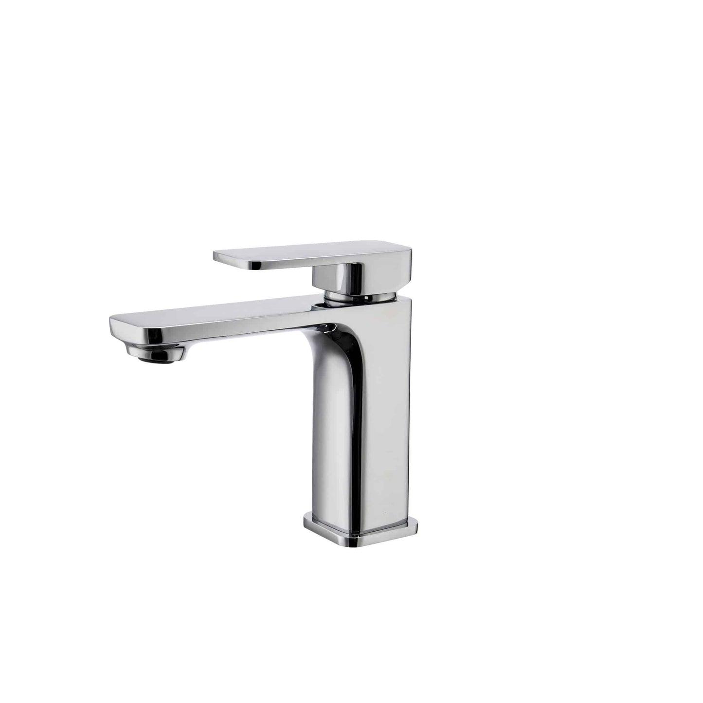 Stylish Vita Single Handle 6" Bathroom Faucet for Single Hole Brass Basin Mixer Tap, Polished Chrome Finish B-102C